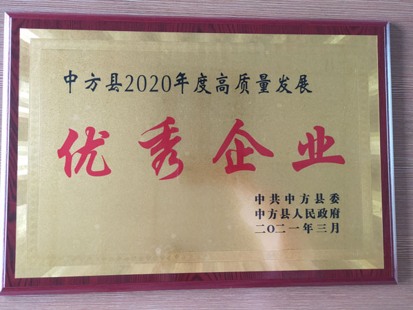 湖北2020年度高質(zhì)量發(fā)展優(yōu) 秀企業(yè)